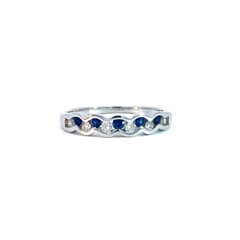 Sapphire & Diamond Eternity Ring