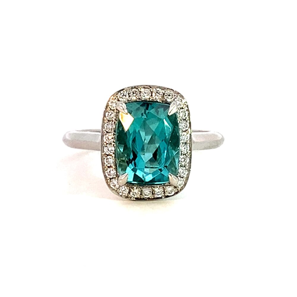 A Tourmaline and Diamond Dress Ring